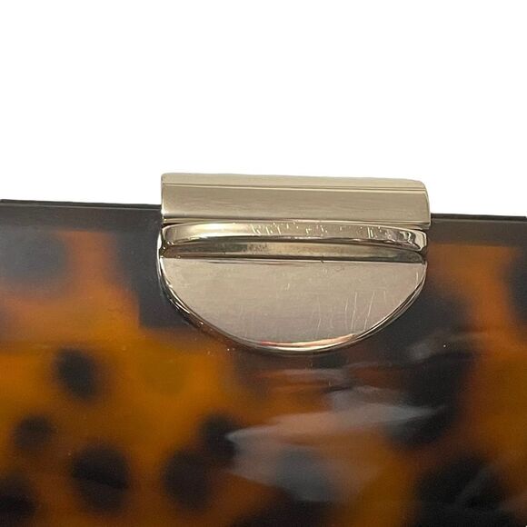 NWT ZARA Tortoiseshell Acrylic Hinged Shoulder Bag - Picture 3 of 12